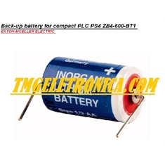 ZB4-600-BT1 - Bateria ZB4-600-BT1 EATON-MOELLER, Klockner-Moeller, Cutler Hammer, BATTERY, PS4 series R1LJ, Z84600-BT1, PLC Back-Up  - Programmable Logic Controller - 2 Pin - ZB4-600-BT1 - EATON MOELLER, KLOCKNER MOELLER - PLC Battery